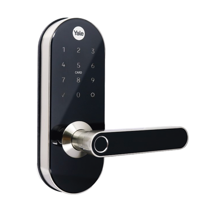 Cerradura Digital  YMC420 / con Teclado Táctil / lector de Tarjetas / Huellas /  Incluye HUB / compatible con YALE CONNECT...