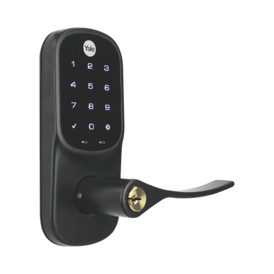 Cerradura  YRL226 con Teclado Táctil y Manija /Smarphone Control Opcional/ bronce Antiguo/ Para puertas de 35 mm a 45 mm d...