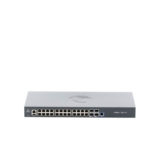 Switch Capa 3 / 28 Puertos / 24 Gigabit / 4 SFP+ / 128 Gbps / Gestión en Nube | SIERRA STORE