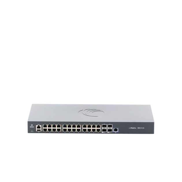 Switch Capa 3 / 28 Puertos / 24 Gigabit / 4 SFP+ / 128 Gbps / Gestión en Nube | SIERRA STORE
