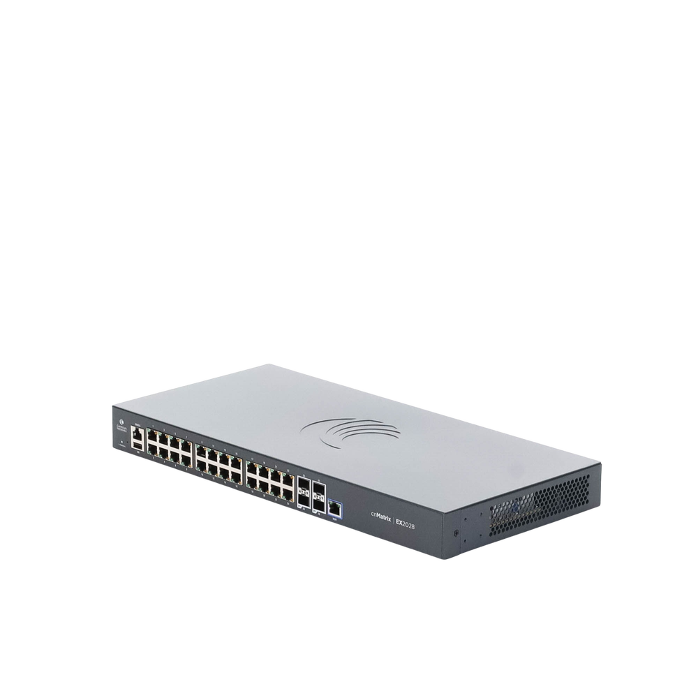 Switch Capa 3 / 28 Puertos / 24 Gigabit / 4 SFP+ / 128 Gbps / Gestión en Nube | SIERRA STORE