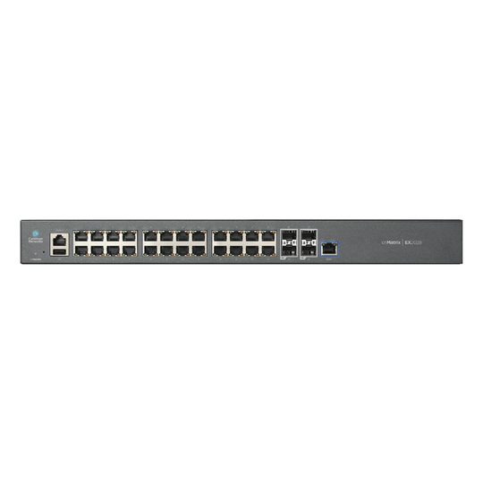 Switch Capa 3 / 28 Puertos / 24 Gigabit / 4 SFP+ / 128 Gbps / Gestión en Nube | SIERRA STORE