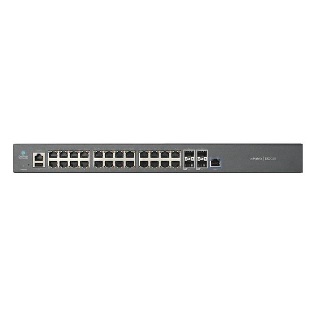 Switch Capa 3 / 28 Puertos / 24 Gigabit / 4 SFP+ / 128 Gbps / Gestión en Nube | SIERRA STORE
