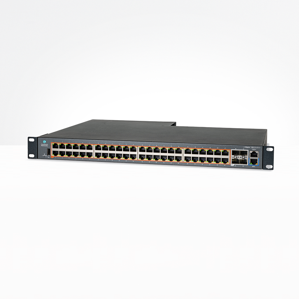 Switch PoE inteligente / cnMatrix EX2052R-P / PoE+ / 48 puertos x 1 Gps / 4 SFP+, fuente de alimentación extraíble | SIERRA STORE