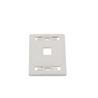 Placa de Pared Modular MAX, de 1 Salida, Color Blanco SIEMON - Vista 3