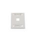 Placa de Pared Modular MAX, de 1 Salida, Color Blanco SIEMON - Vista 3