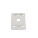 Placa de Pared Modular MAX, de 1 Salida, Color Blanco SIEMON - Vista 3