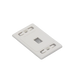 Placa de Pared Modular MAX, de 1 Salida, Color Blanco SIEMON - Vista 4
