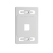 Placa de Pared Modular MAX, de 1 Salida, Color Blanco - SIEMON