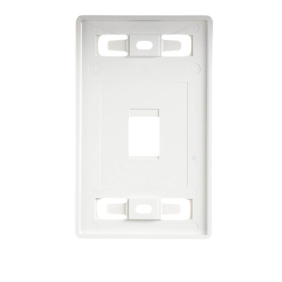 Placa de Pared Modular MAX, de 1 Salida, Color Blanco, Version Bulk (Sin Empaque Individual) SIEMON - Vista 2