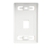 Placa de Pared Modular MAX, de 1 Salida, Color Blanco, Version Bulk (Sin Empaque Individual) SIEMON - Vista 2