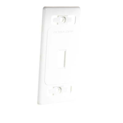 Placa de Pared Modular MAX, de 1 Salida, Color Blanco, Version Bulk (Sin Empaque Individual) SIEMON - Vista 3
