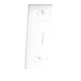 Placa de Pared Modular MAX, de 1 Salida, Color Blanco, Version Bulk (Sin Empaque Individual) SIEMON - Vista 3