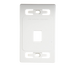 Placa de Pared Modular MAX, de 1 Salida, Color Blanco, Version Bulk (Sin Empaque Individual) SIEMON - Vista 4