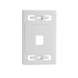 Placa de Pared Modular MAX, de 1 Salida, Color Blanco, Version Bulk (Sin Empaque Individual) - SIEMON