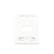 Placa de Pared Modular MAX, de 2 Salidas, Color Blanco, Versión Bulk (Sin Empaque Individual) SIEMON - Vista 2