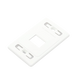 Placa de Pared Modular MAX, de 2 Salidas, Color Blanco, Versión Bulk (Sin Empaque Individual) SIEMON - Vista 3