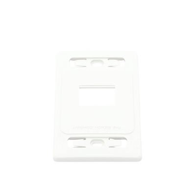 Placa de Pared Modular MAX, de 2 Salidas, Color Blanco, Versión Bulk (Sin Empaque Individual) SIEMON - Vista 4
