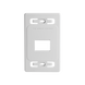 Placa de Pared Modular MAX, de 2 Salidas, Color Blanco, Versión Bulk (Sin Empaque Individual) - SIEMON