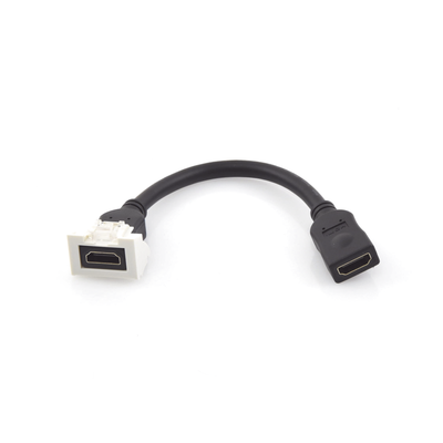 Adaptador HDMI con Pigtail Hembra-Hembra, Para Vídeo 720, 1080p, 4K UHD Compatible con Faceplates MAX Siemon de 2 Salidas,...