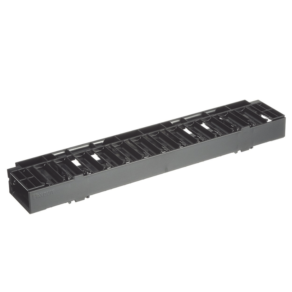 PANDUIT NCMHF1 - Organizador de Cables Horizontal / 1UR / Rack 19in (483mm) / Frontal / ABS / Cat6 y 10G | SIERRA STORE