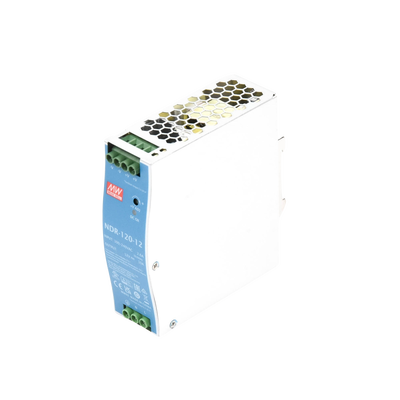 Fuente de poder industrial de 120 W, salida 12 Vcc, entrada 90~264 VCA, para montaje en riel DIN, MEANWELL - Vista 3