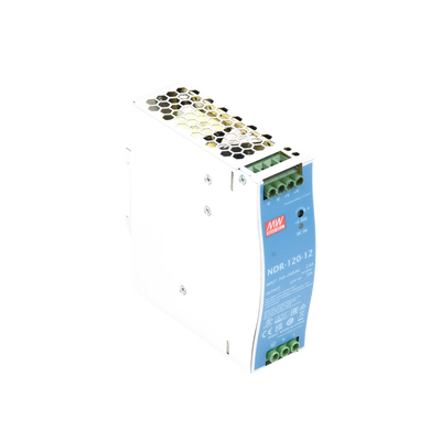 Fuente de poder industrial de 120 W, salida 12 Vcc, entrada 90~264 VCA, para montaje en riel DIN, MEANWELL - Vista 5