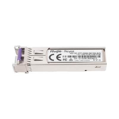Transceptor Industrial BIDI Monomodo SFP 1G (Lado B), hasta 20 Kilómetros, TX 1550 / RX 1310, soporta Temperaturas de -40°...