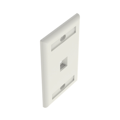 Placa de Pared Vertical, Salida Para 1 Puerto Keystone, Con Espacios Para Etiquetas, Color Blanco Mate PANDUIT - Vista 4