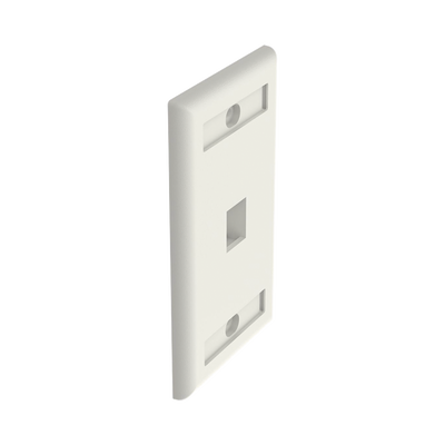 Placa de Pared Vertical, Salida Para 1 Puerto Keystone, Con Espacios Para Etiquetas, Color Blanco Mate PANDUIT - Vista 3
