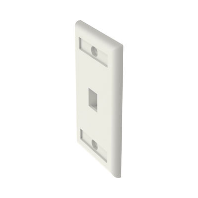 Placa de Pared Vertical, Salida Para 1 Puerto Keystone, Con Espacios Para Etiquetas, Color Blanco Mate PANDUIT - Vista 2