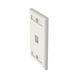 Placa de Pared Vertical, Salida Para 1 Puerto Keystone, Con Espacios Para Etiquetas, Color Blanco Mate PANDUIT - Vista 2