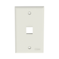 PANDUIT NK1FNIW - Placa de Pared Vertical / 1 Puerto Keystone / ABS / 69.8 x 114.3 mm / 2.75 x 4.5 pulg. / Blanco Mate / RoHS | SIERRA STORE