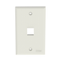 Panduit NK1FNIW - Placa de Pared Vertical, Salida Para 1 Puerto Keystone, Col...