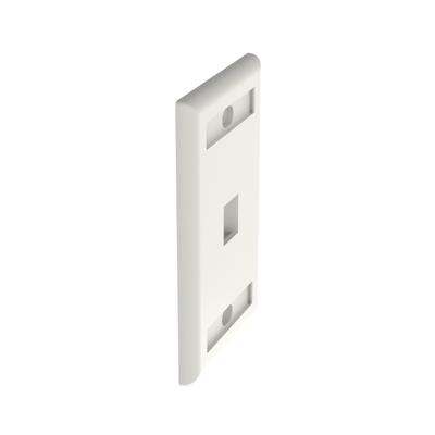 Placa de Pared Vertical, Salida Para 1 Puerto Keystone, Con Espacios Para Etiquetas, Color Blanco PANDUIT - Vista 4