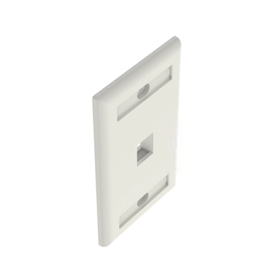 Placa de Pared Vertical, Salida Para 1 Puerto Keystone, Con Espacios Para Etiquetas, Color Blanco PANDUIT - Vista 2