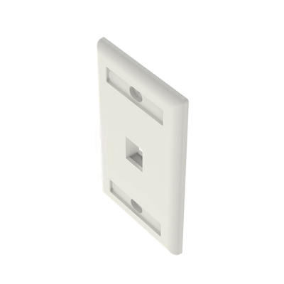 Placa de Pared Vertical, Salida Para 1 Puerto Keystone, Con Espacios Para Etiquetas, Color Blanco PANDUIT - Vista 3