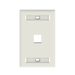 Placa de Pared Vertical, Salida Para 1 Puerto Keystone, Con Espacios Para Etiquetas, Color Blanco - PANDUIT