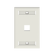Placa de Pared Vertical, Salida Para 1 Puerto Keystone, Con Espacios Para Etiquetas, Color Blanco - PANDUIT