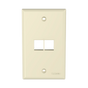 Panduit NK2FNEI - Placa de Pared Vertical, Salida Para 2 Puertos Keystone, Co...