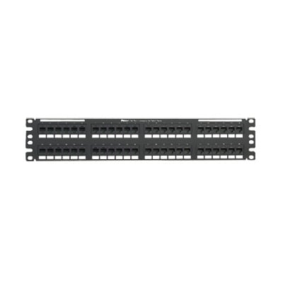 Panel de Parcheo de Impacto 110, Plano, Categoría 6, de 48 Puertos, 2UR - PANDUIT