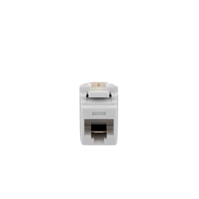 Conector Jack Estilo 110 (de Impacto), Tipo Keystone, Categoría 6, de 8 Posiciones y 8 Cables, Color Blanco - PANDUIT