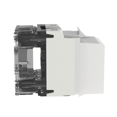 Conector Jack Estilo 110 (de Impacto), Tipo Keystone, Categoría 6A, de 8 Posiciones y 8 Cables, Color Blanco PANDUIT - Vis...