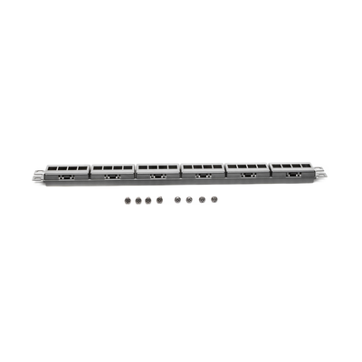 Panel de Parcheo Modular Keystone (Sin Conectores), de 24 Puertos, Espacio Para Identificación con Etiqueta Adhesiva, 1UR ...