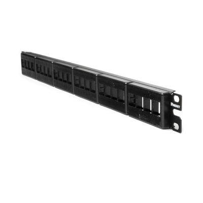 Panel de Parcheo Modular Keystone (Sin Conectores), de 24 Puertos, Espacio Para Identificación con Etiqueta Adhesiva, 1UR ...