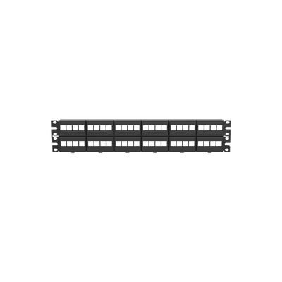 Panel de Parcheo Modular Keystone (Sin Conectores), de 48 Puertos, Identificación con Etiqueta Adhesiva, 2UR - PANDUIT