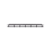 Panel de Parcheo Modular Keystone (Sin Conectores), Numerado y Espacio para Etiquetas, de 24 Puertos, 1UR PANDUIT - Vista 2