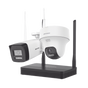 Kit IP Inalámbrico 2 Megapíxel / NVS 4 Canales / 1 Cámara Bala Exterior + 1 C...