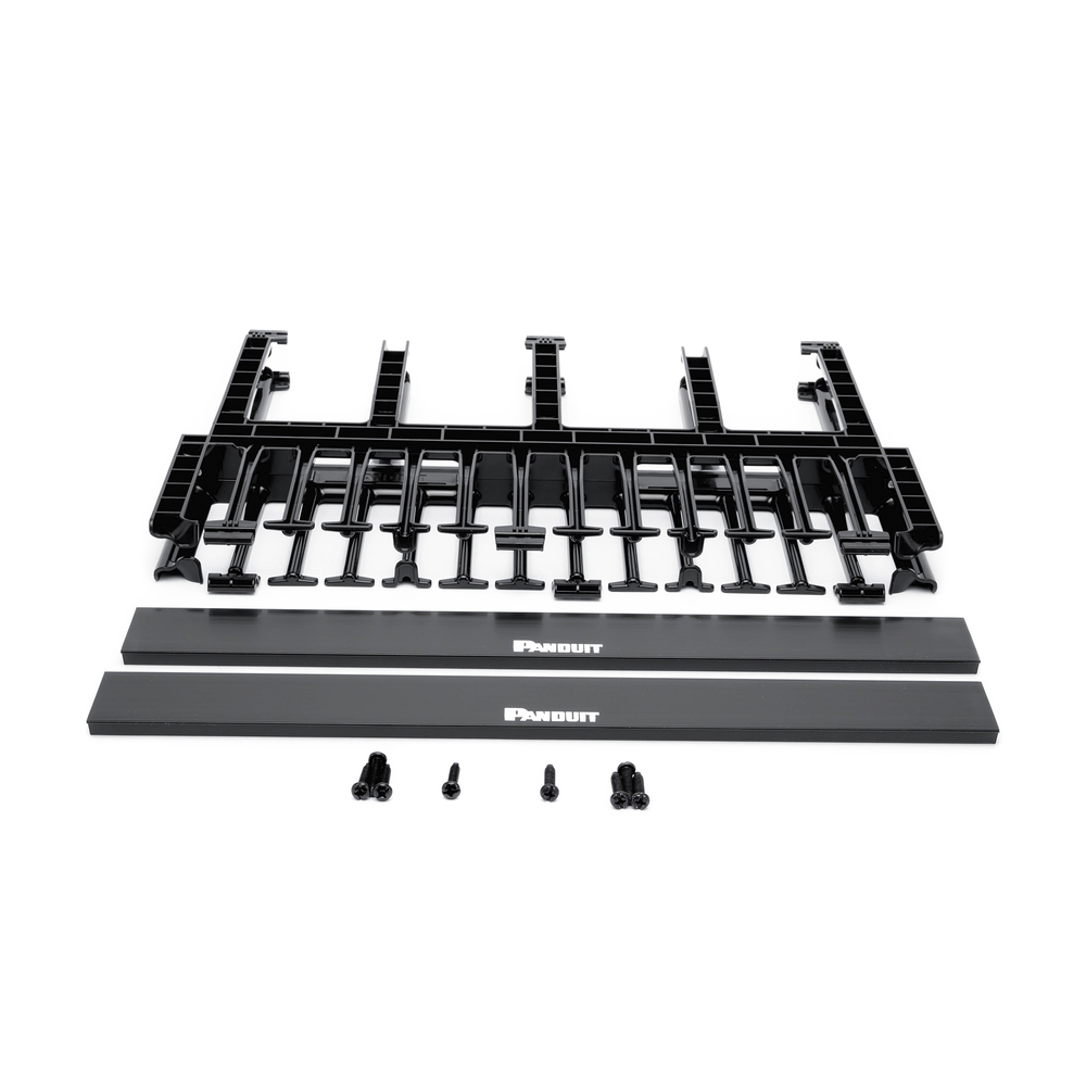 PANDUIT NM1 - Organizador de Cables Horizontal / Alta Densidad / Doble Frontal y Posterior / Rack 19in / 1UR / Negro | SIERRA STORE