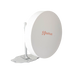Antena de parabola profunda, blindada, con supresión al ruido de 4 ft, 4.9-6.4 GHz, Ganancia 37 dBi con SLANT de 45 ° y 90...